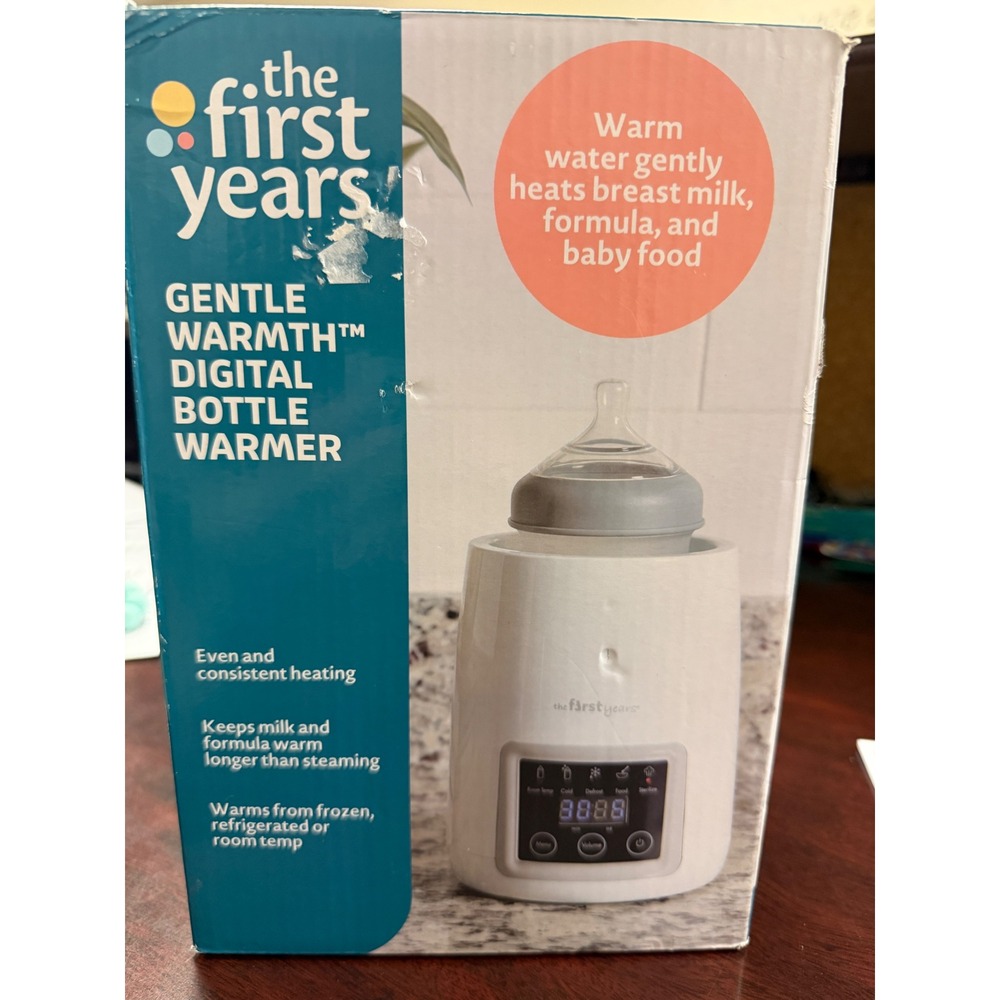 The First Years Gentle Warmth Digital Bottle Warmer White Y7864 Baby Milk Food